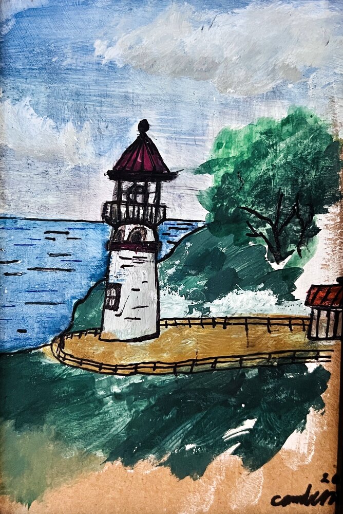 The Lighthouse, painting by Camden