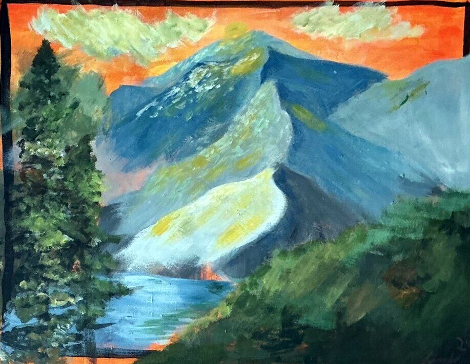 Where The Ridges Meet, painting by Camden